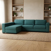 NZ Made Kiwi Comfort Long-Arm with Chaise Corner Sofa | Furniture World Auckland