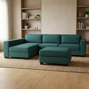NZ Made Kiwi Comfort Long-Arm with Chaise Corner Sofa | Furniture World Auckland