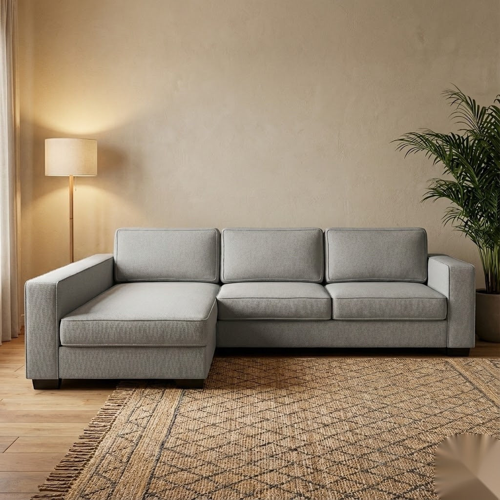 NZ Made Kiwi Comfort Long-Arm with Chaise Corner Sofa | Furniture World Auckland