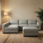 NZ Made Kiwi Comfort Long-Arm with Chaise Corner Sofa | Furniture World Auckland