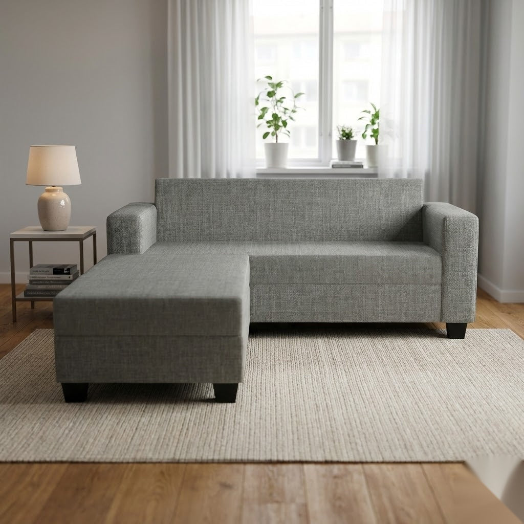 NZ Made Eco 3 Seater with Chaise Corner Sofa | Furniture World Auckland