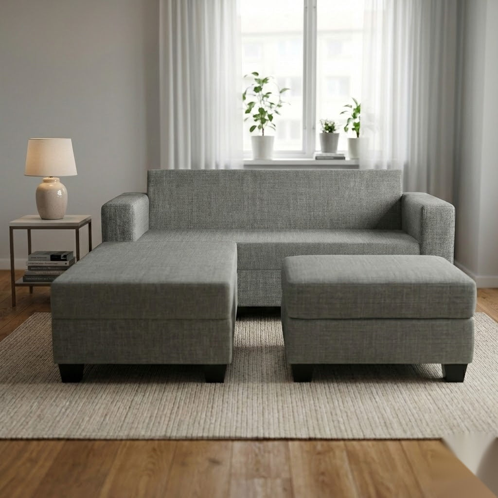 NZ Made Eco 3 Seater with Chaise Corner Sofa | Furniture World Auckland