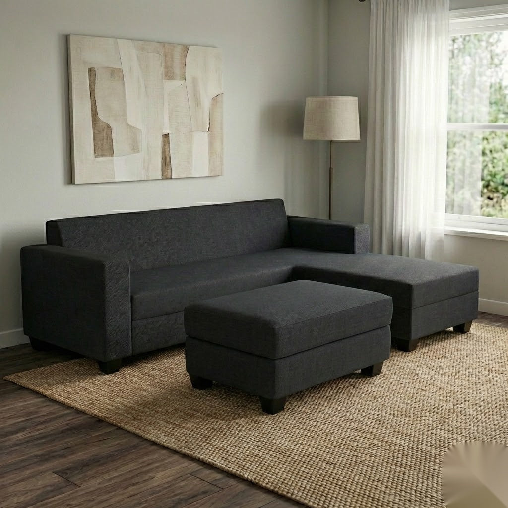 NZ Made Eco 4 Seater with Chaise Corner Sofa | Furniture World Auckland