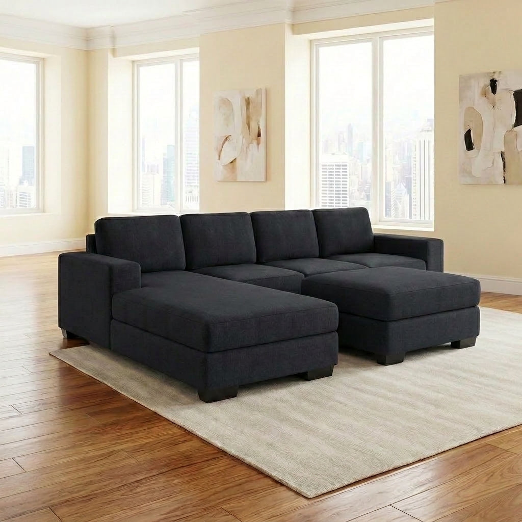 NZ Made Trendi 4 Seater Corner Chaise | Furniture World Auckland