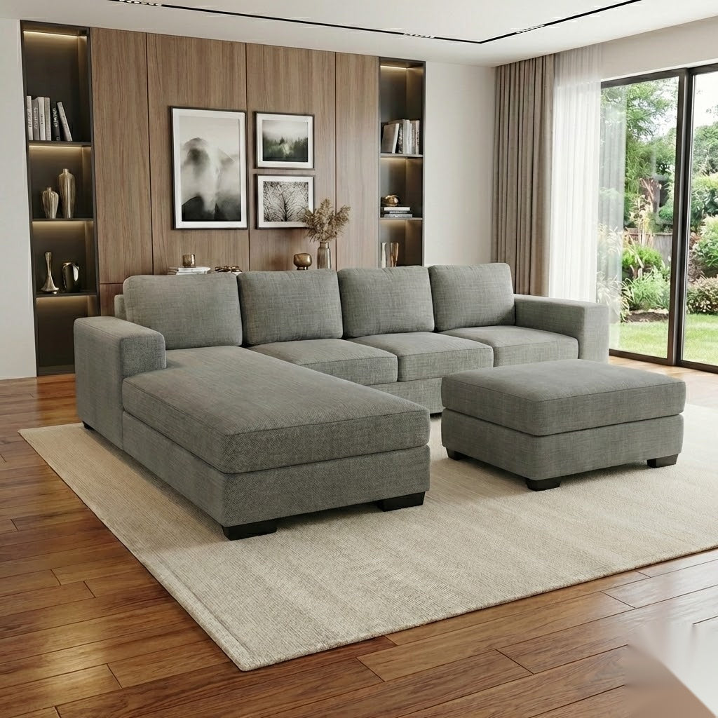 NZ Made Trendi 4 Seater Corner Chaise | Furniture World Auckland