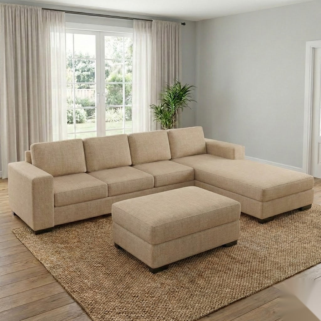 NZ Made Trendi 4 Seater Corner Chaise | Furniture World Auckland