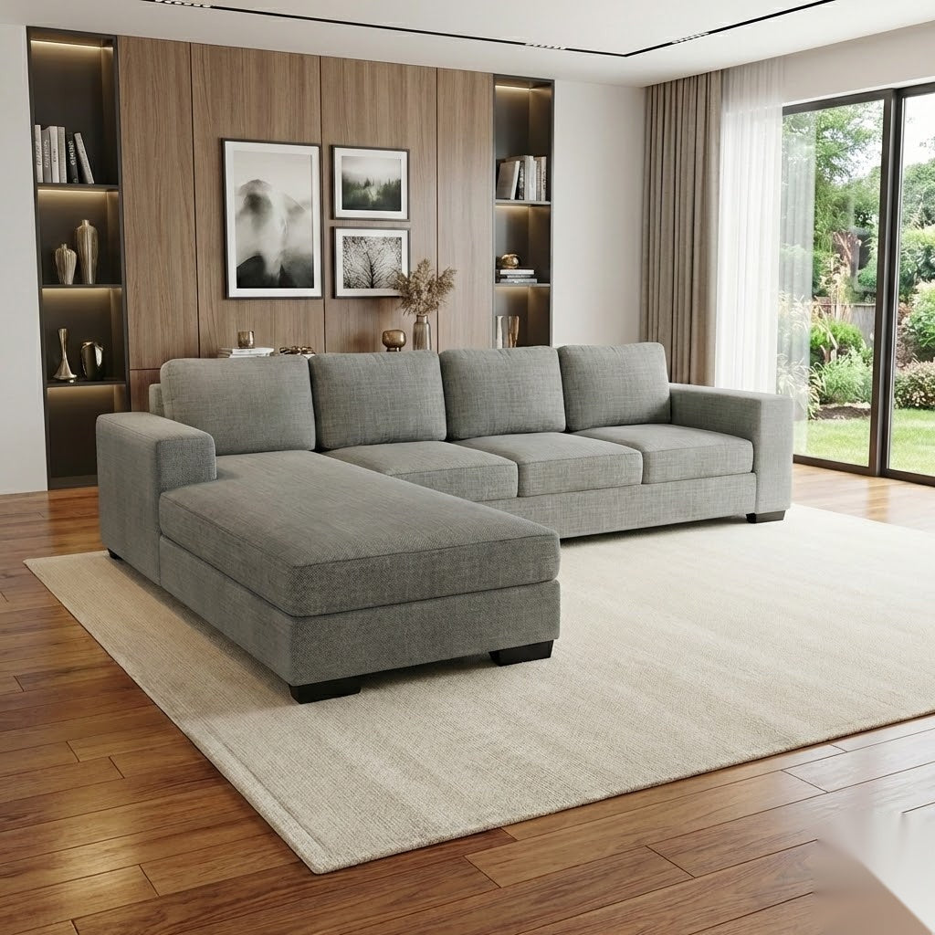 NZ Made Trendi 4 Seater Corner Chaise | Furniture World Auckland