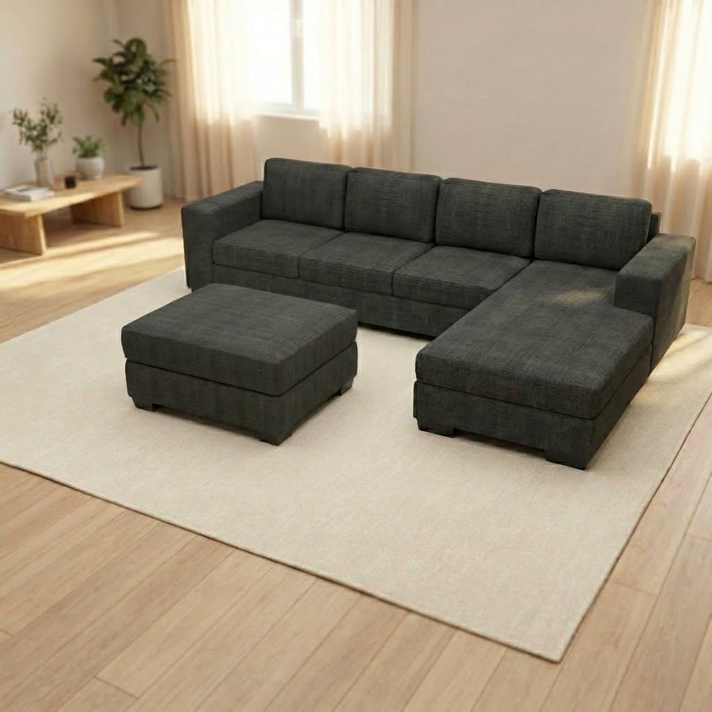 NZ Made Trendi 4 Seater Corner Chaise | Furniture World Auckland