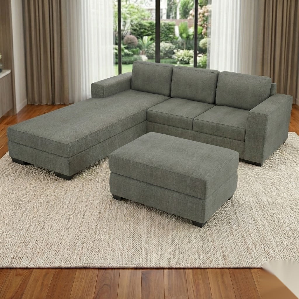 NZ Made Trendi 3 Seater with Chaise Corner Sofa | Furniture World Auckland