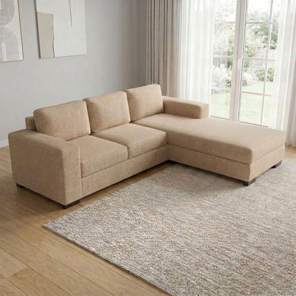 NZ Made Trendi 3 Seater with Chaise Corner Sofa | Furniture World Auckland