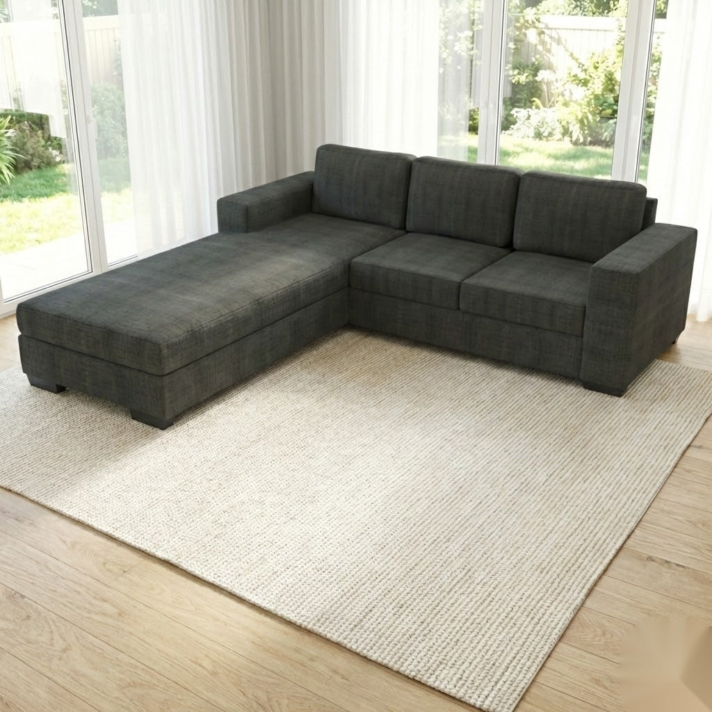 NZ Made Trendi 3 Seater with Chaise Corner Sofa | Furniture World Auckland