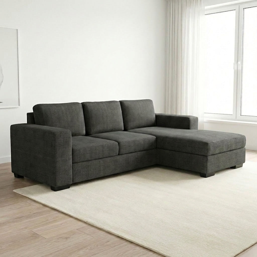 NZ Made Trendi 3 Seater with Chaise Corner Sofa | Furniture World Auckland