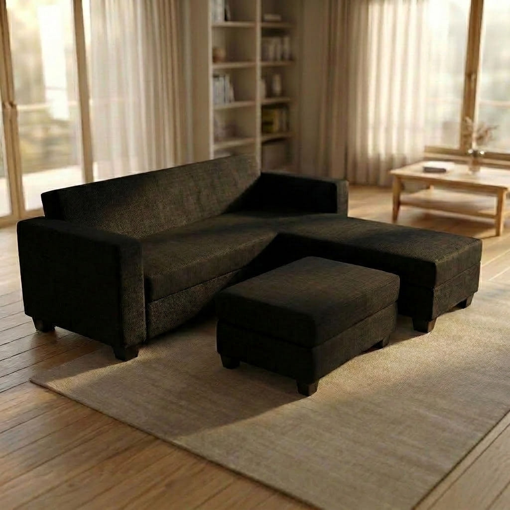 NZ Made Eco 3 Seater with Chaise Corner Sofa | Furniture World Auckland