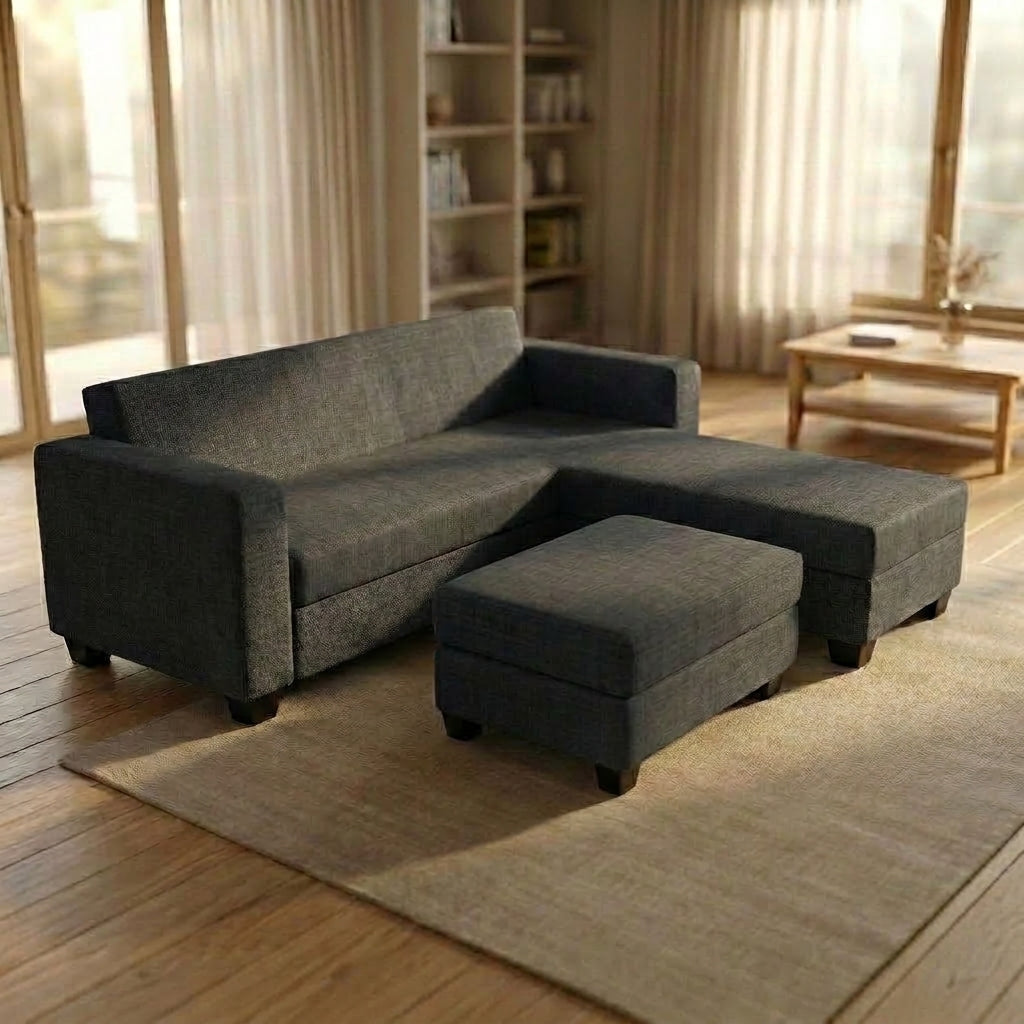 NZ Made Eco 3 Seater with Chaise Corner Sofa | Furniture World Auckland