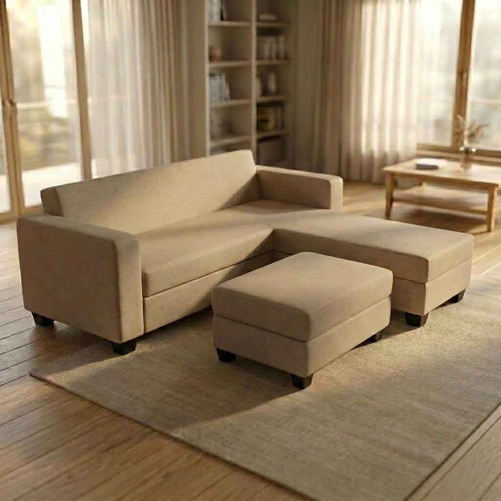 NZ Made Eco 3 Seater with Chaise Corner Sofa | Furniture World Auckland