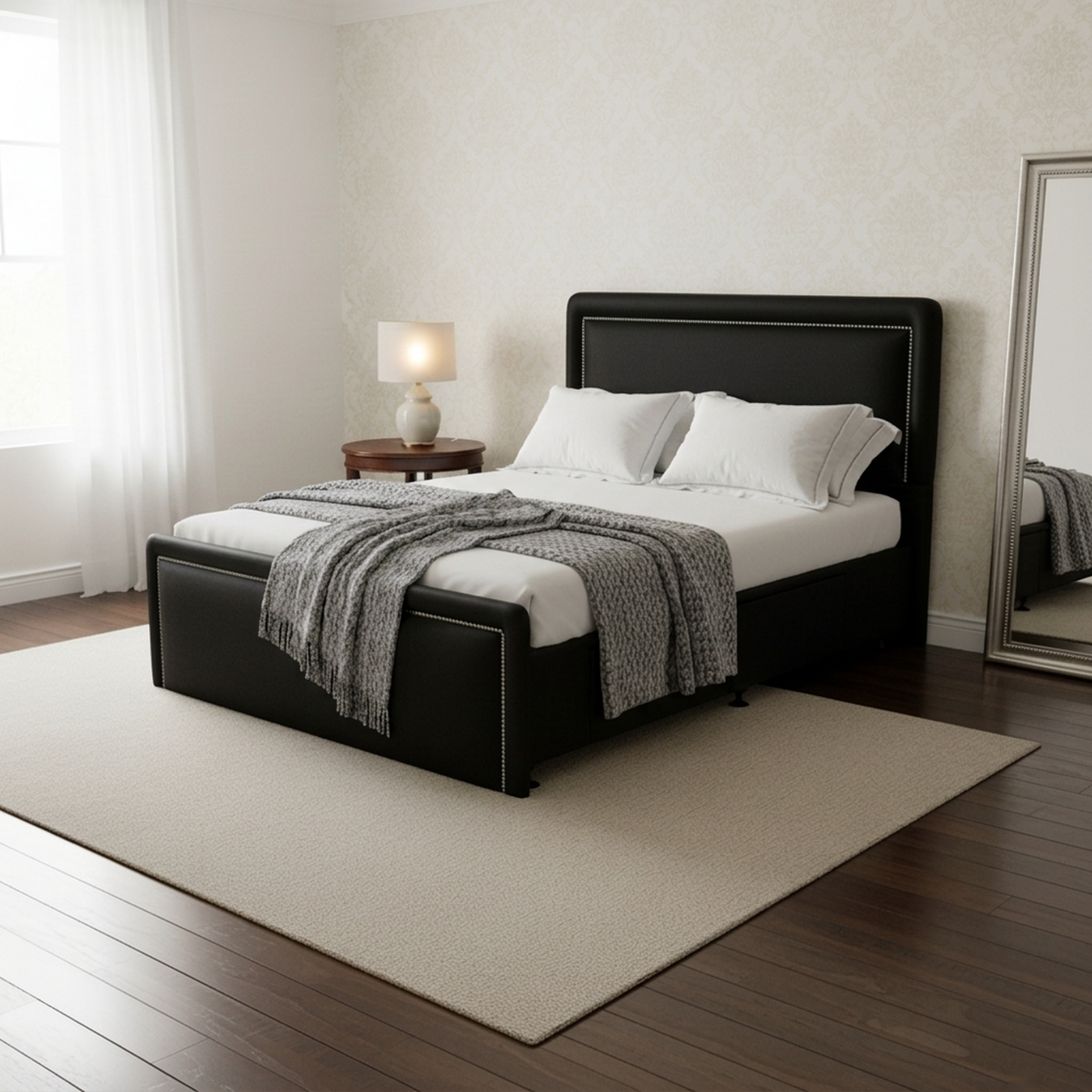 NZ Made Imperial Bed Frame With Drawers + Bliss Max Medium Mattress | Furniture World NZ