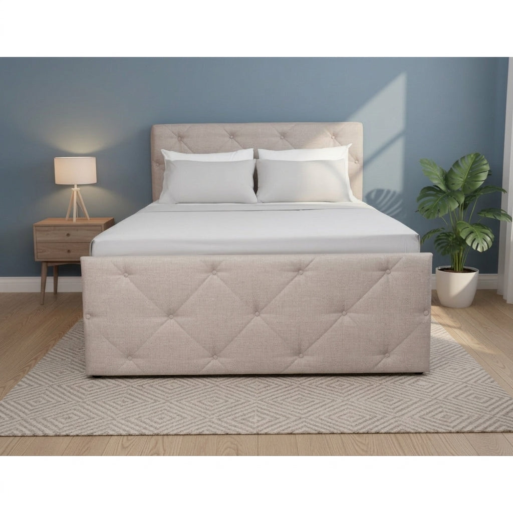 NZ Made Crystal Bed Frame + SleepTime Pocket Pillowtop Mattress - Detail View | Furniture World NZ