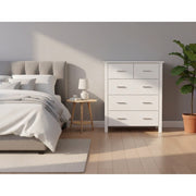 Bella 5 Drw Tallboy White - Image 5 | Furniture World NZ