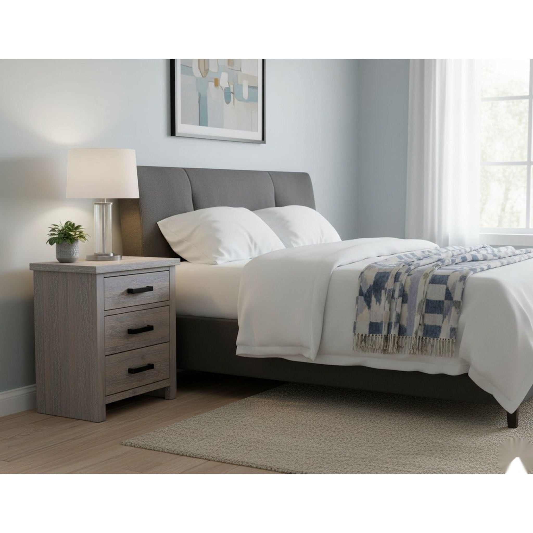 Tokyo 3 Drw Bedside - Side View | Furniture World NZ