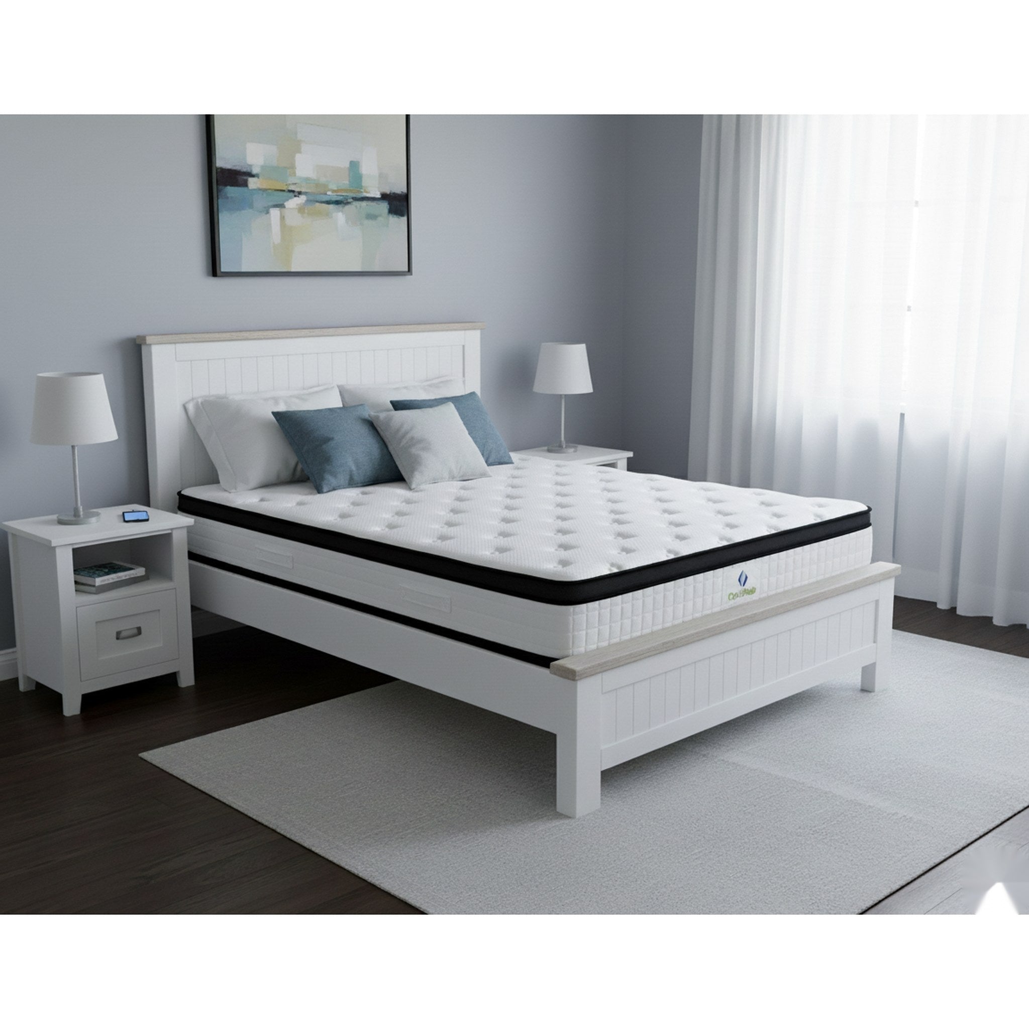 OptiNap Euro Top  Pocket Spring Mattress Super King-Floor Model - Side View | Furniture World NZ