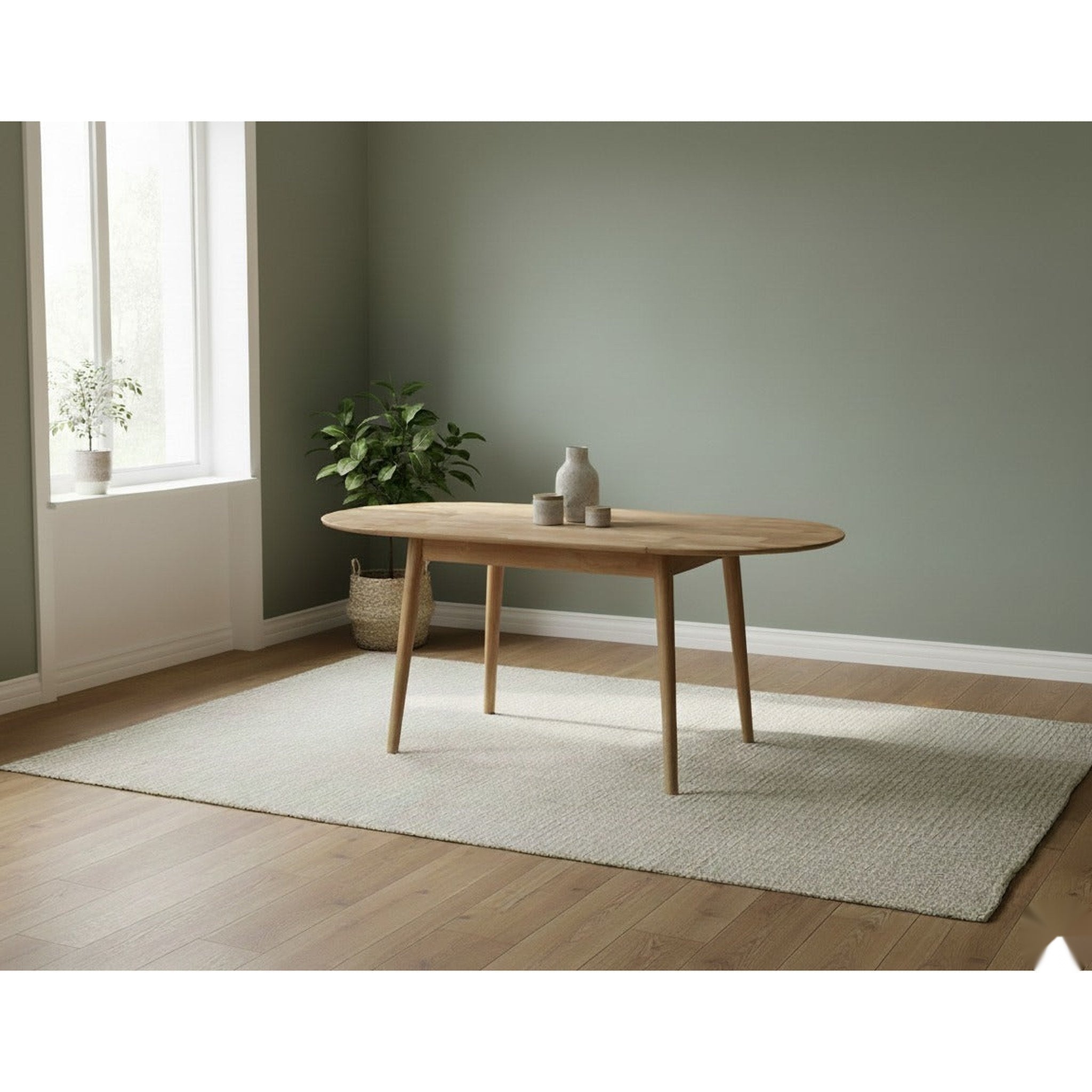 Regal Drop Leaf Wooden Dining Table 1.6m - Side View | Furniture World NZ
