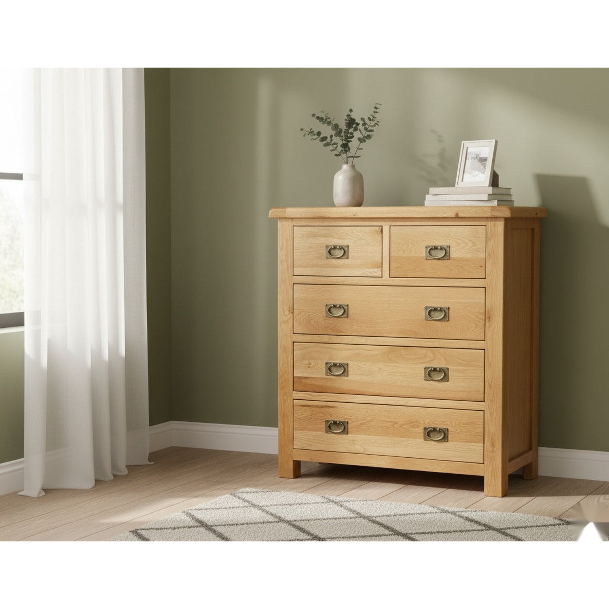 Richard 5 Drw Tallboy - Side View | Furniture World NZ