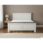 Urbannest Bed Frame + SleepTime Medium Mattress - Side View | Furniture World NZ