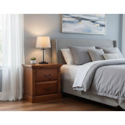 Serena 2 Drw Bedside - Side View | Furniture World NZ