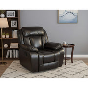 Luxe Recliner Chair Dark Brown - Side View | Furniture World NZ