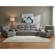 Maryland Fabric Recliner Power Suite With USB (DARK GREY) - Side View | Furniture World NZ