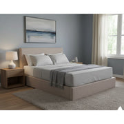 NZ Made Aura Bed Frame +SleepTime X-Firm Mattress - Side View | Furniture World NZ