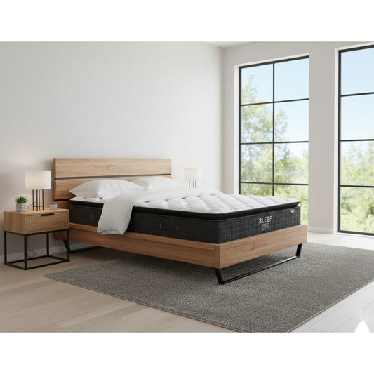 GrainCraft Bed Frame + SleepTime Medium Mattress Queen - alternate view
