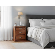 Edison 3 Drw Bedside - Side View | Furniture World NZ