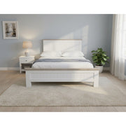 Lincoln Bed Frame + SleepTime Pocket Pillowtop Mattress - Side View | Furniture World NZ