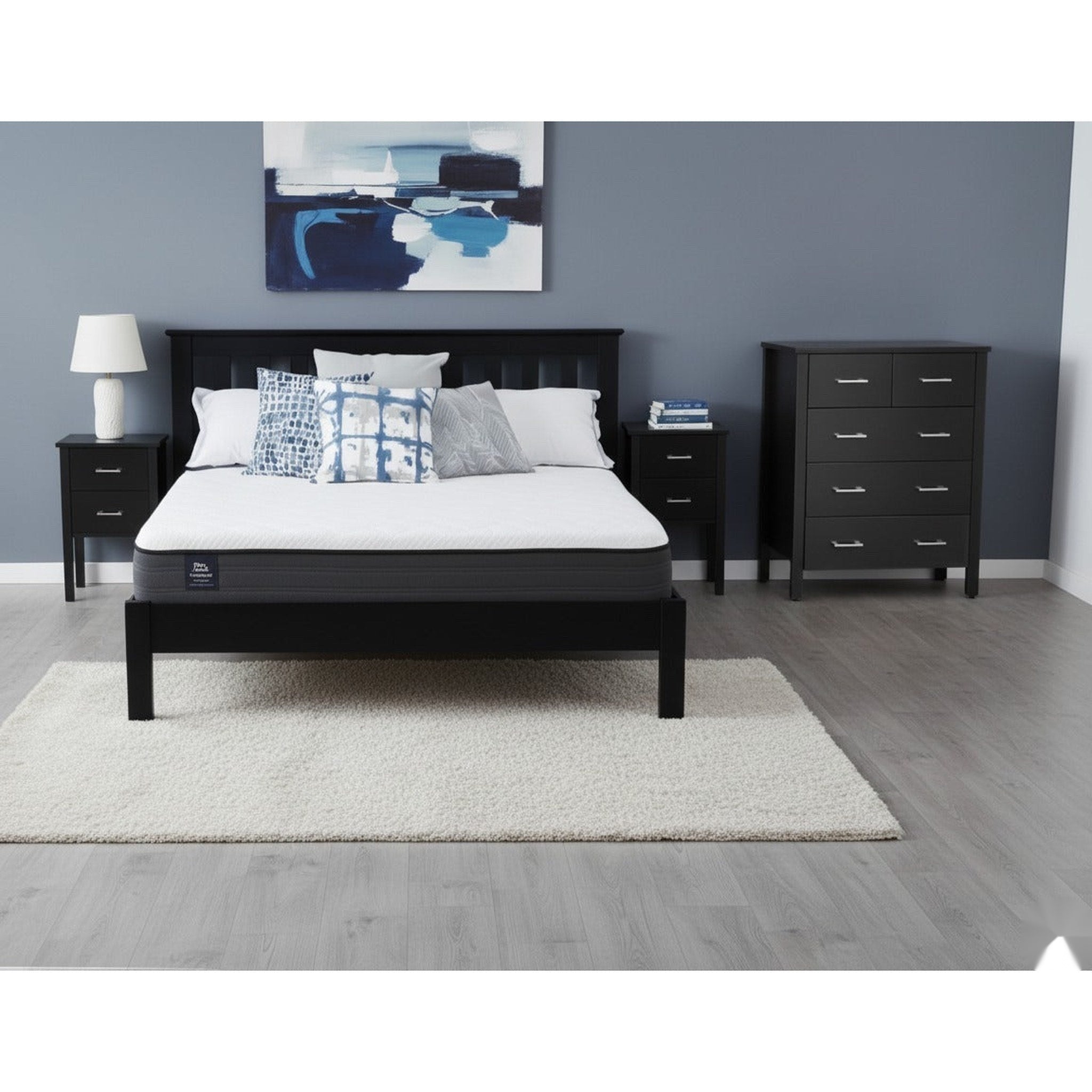NestHeaven 5 Pcs Bedroom Suite Black - Side View | Furniture World NZ