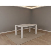 Lisa 1.2M Dining Table White - Side View | Furniture World NZ