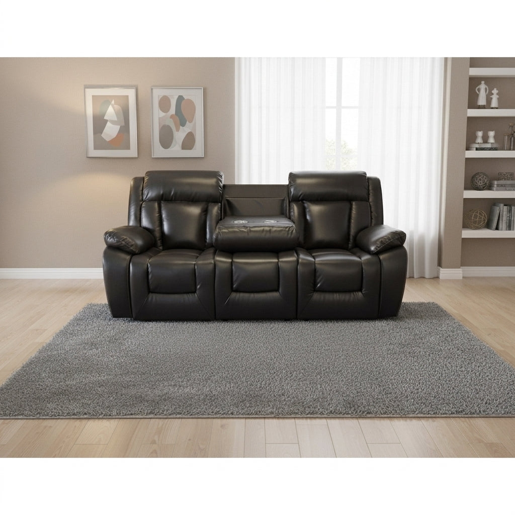 Luxe 3RR Recliner Dark Brown - Side View | Furniture World NZ