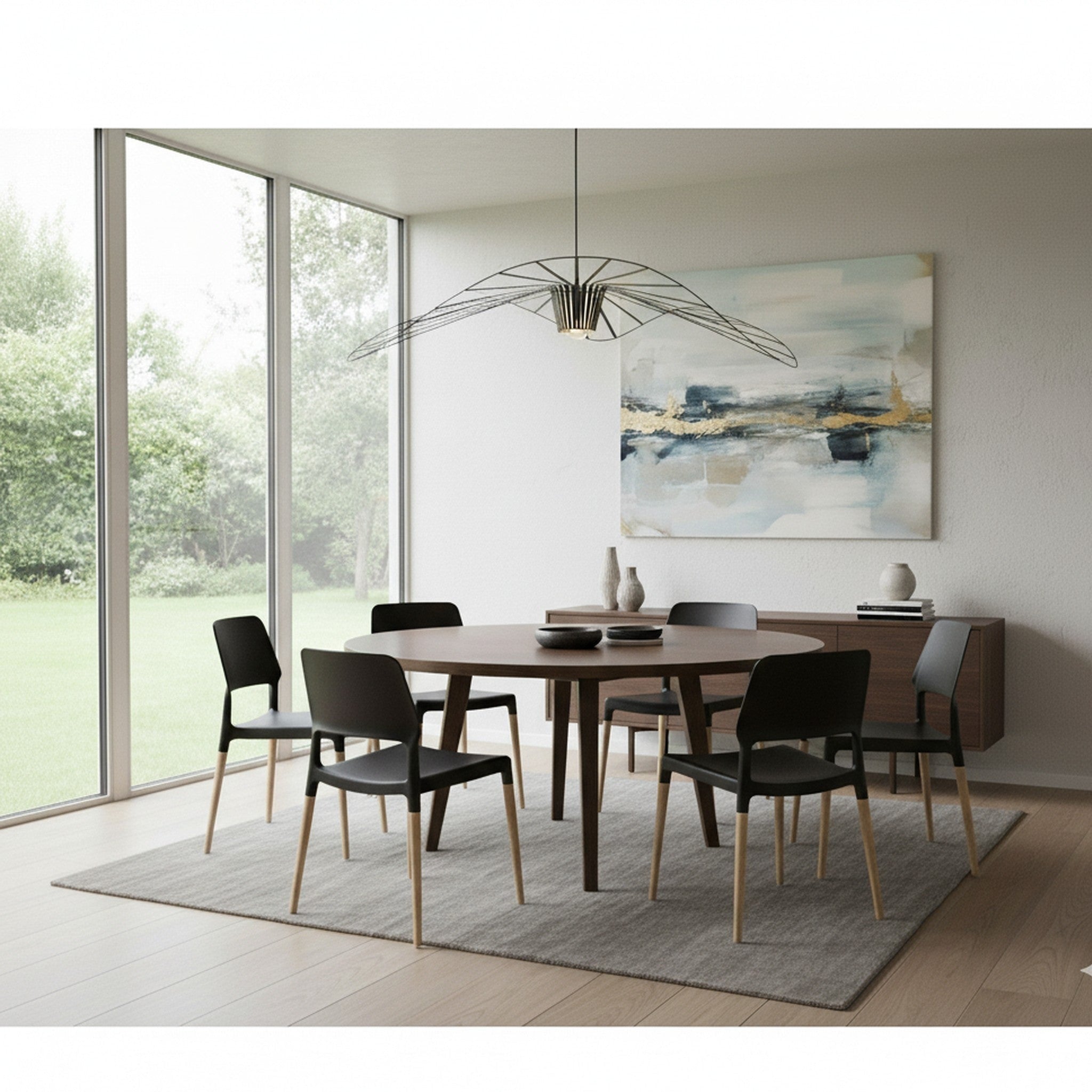 Ebony Dining Chairs Set of 6 Black | Furniture World Auckland