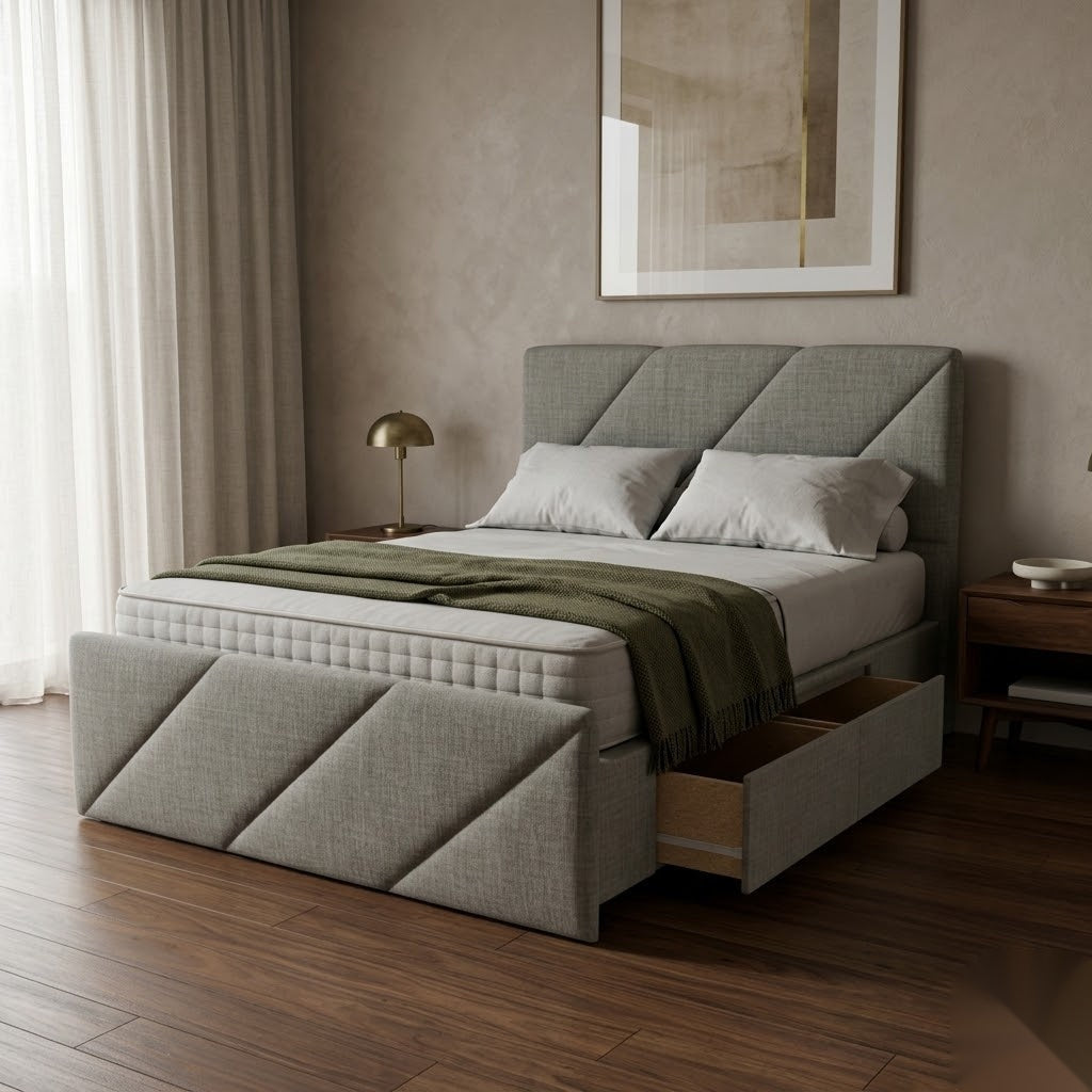 NZ Made Zest Bed Frame With Drawers - Image 4 | Furniture World NZ