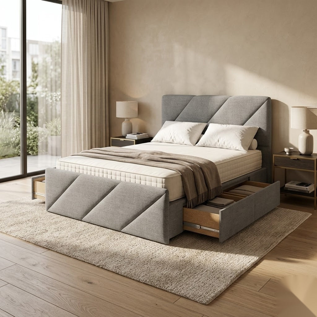 NZ Made Zest Bed Frame With Drawers - Image 6 | Furniture World NZ