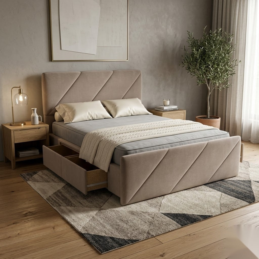 NZ Made Zest Bed Frame With Drawers - Image 9 | Furniture World NZ