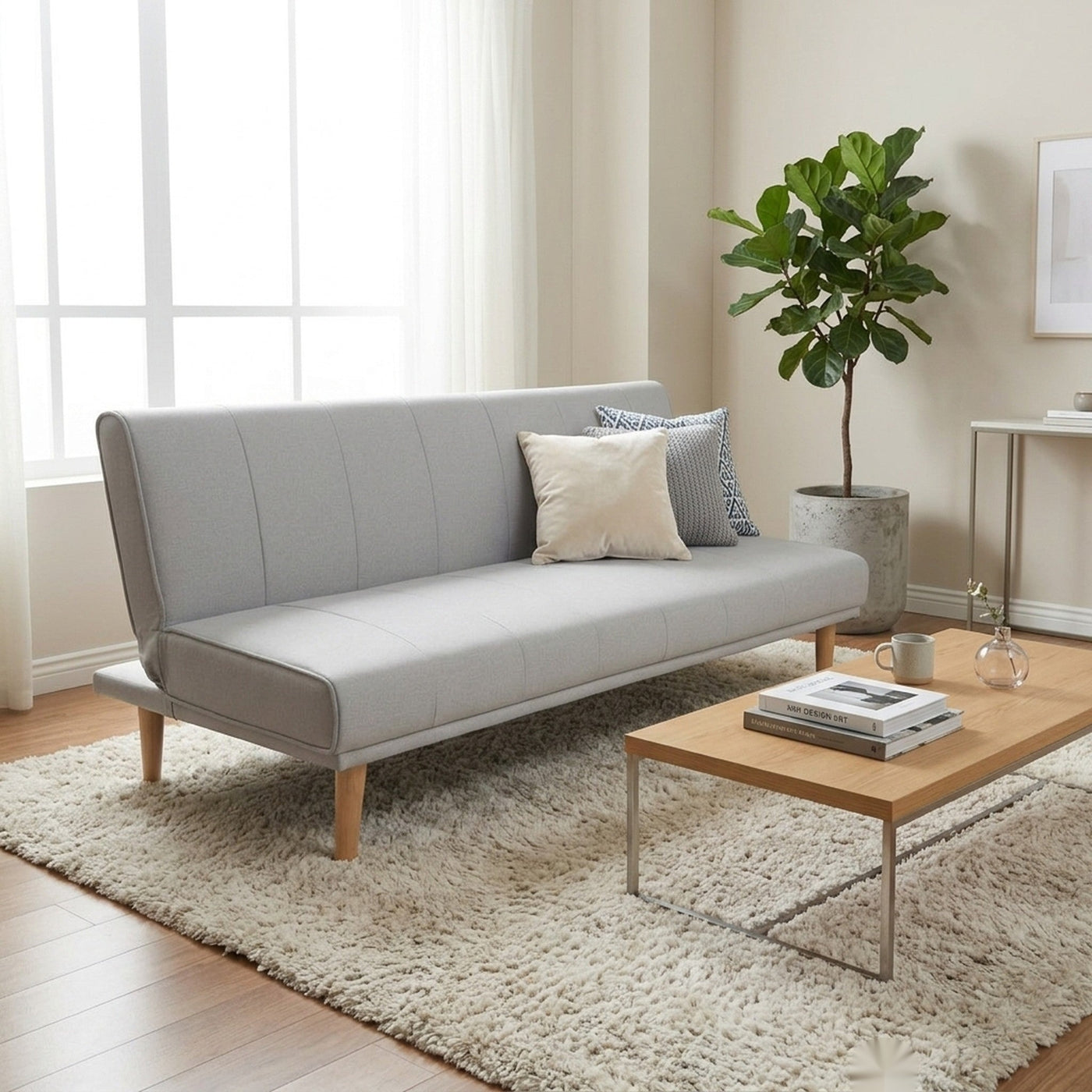 Shirley Sofa Bed Mid Grey | Furniture World NZ