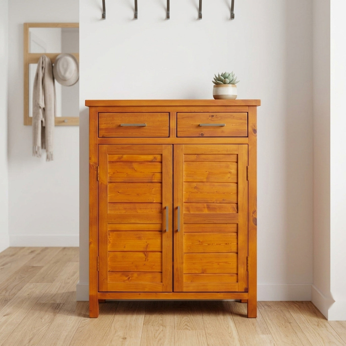 Bella Shoe Cabinet - Honey Colour | Furniture World NZ