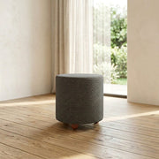 NZ Made Luna Foot Stool Round - Side View | Furniture World NZ