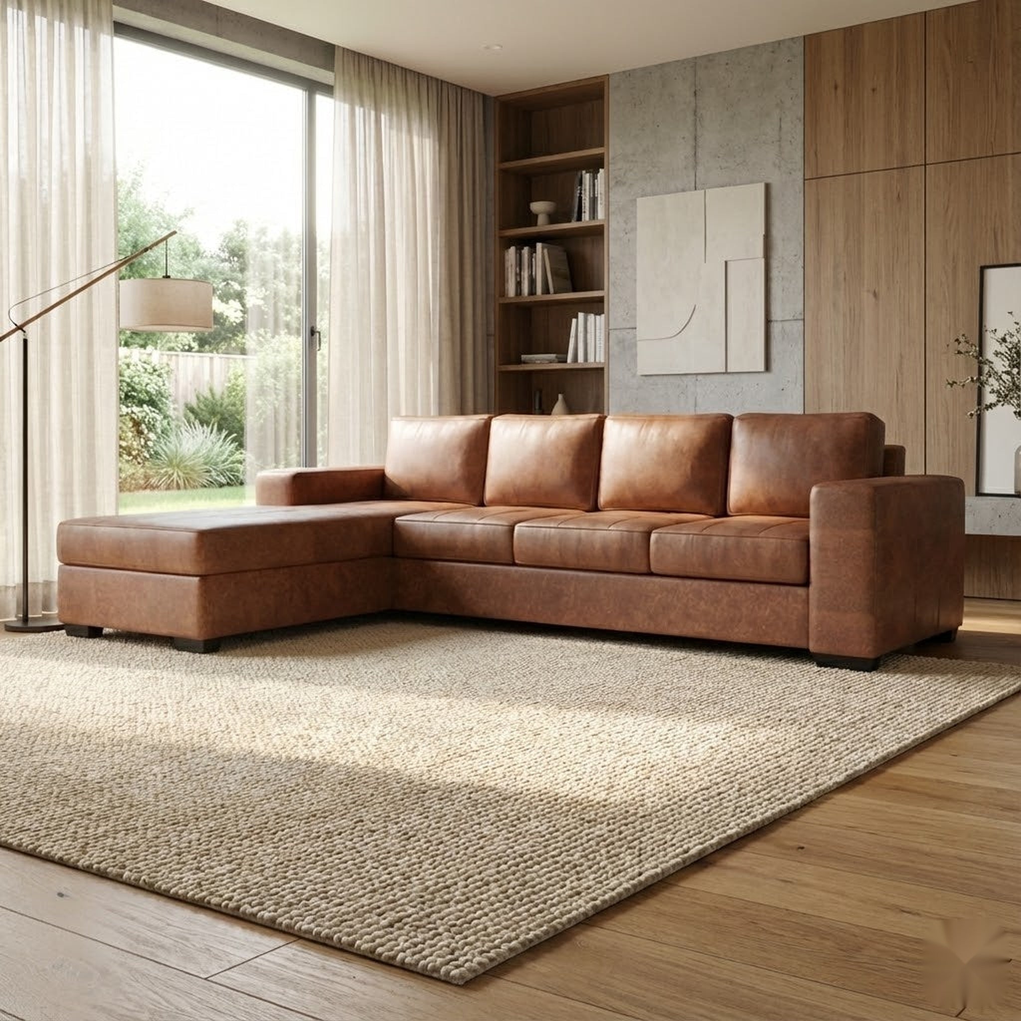 NZ Made Evoque 4 Seater with Chaise Corner Sofa | Furniture World NZ