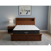 Serena Bed Frame + SleepTime Medium Mattress - Side View | Furniture World NZ