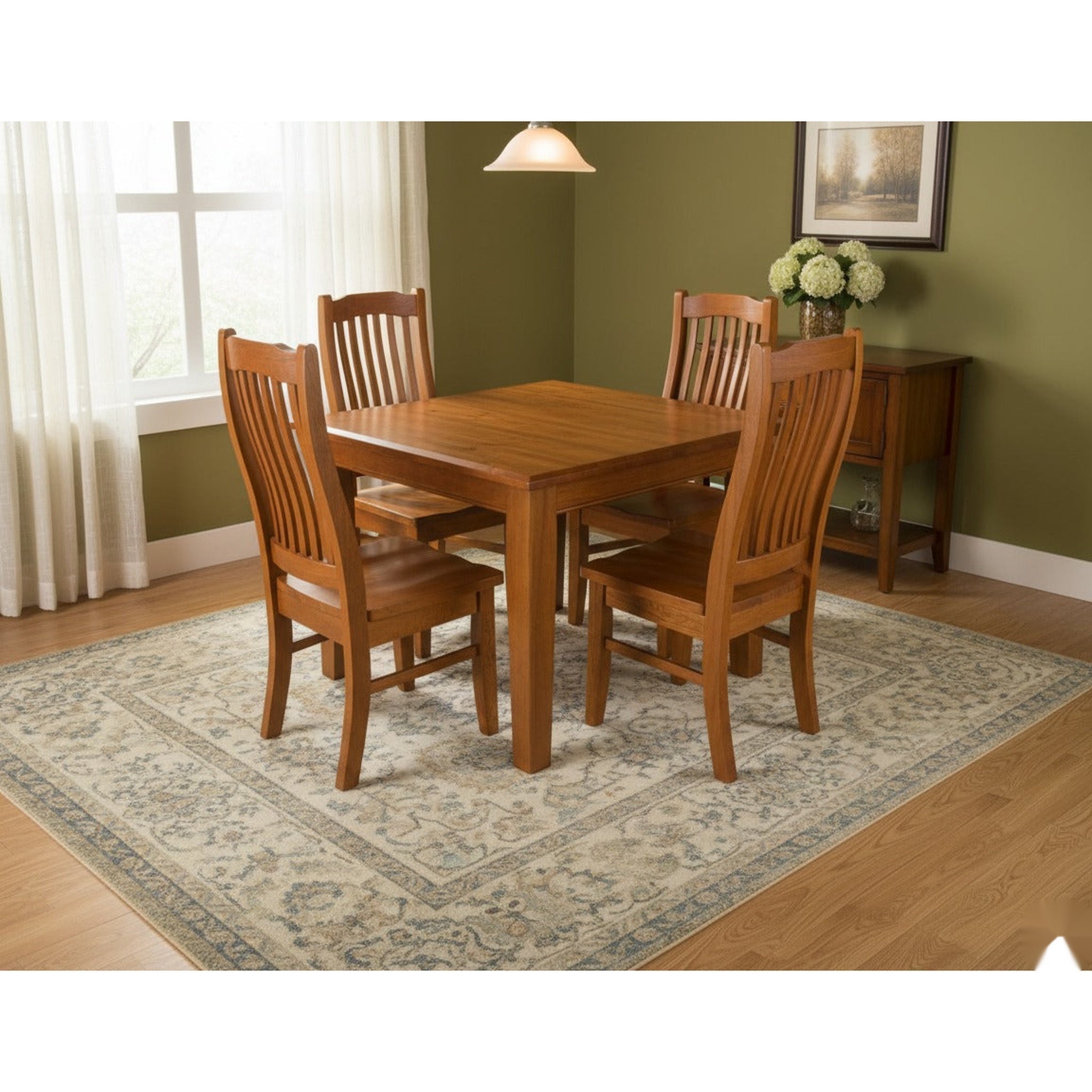 Solid Wood Dining Suite Pine - Side View | Furniture World NZ