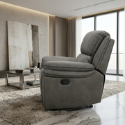 Comfort Cove Recliner Chair Grey - Detail View | Furniture World NZ