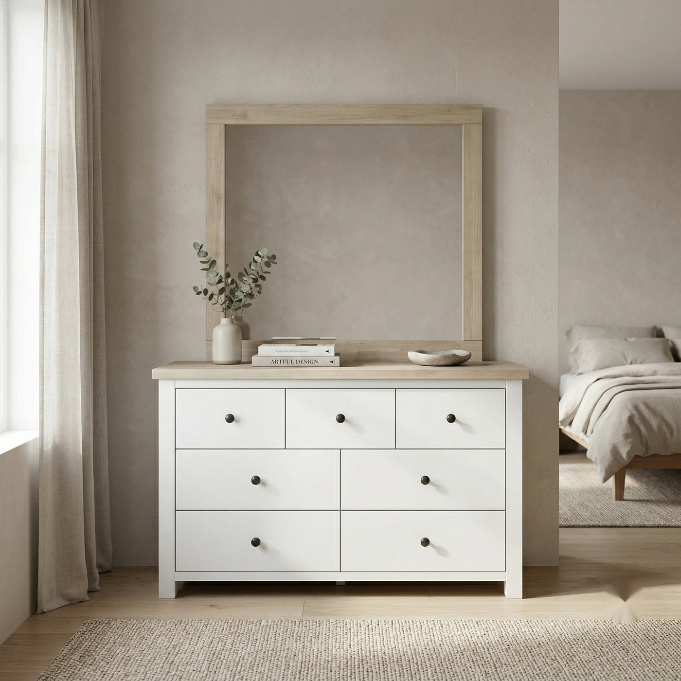 Lincoln 7Drw Dresser / Mirror | Furniture World NZ