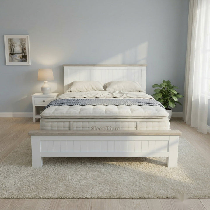 Lincoln Bed Frame + SleepTime Pocket Pillowtop Mattress | Furniture World NZ